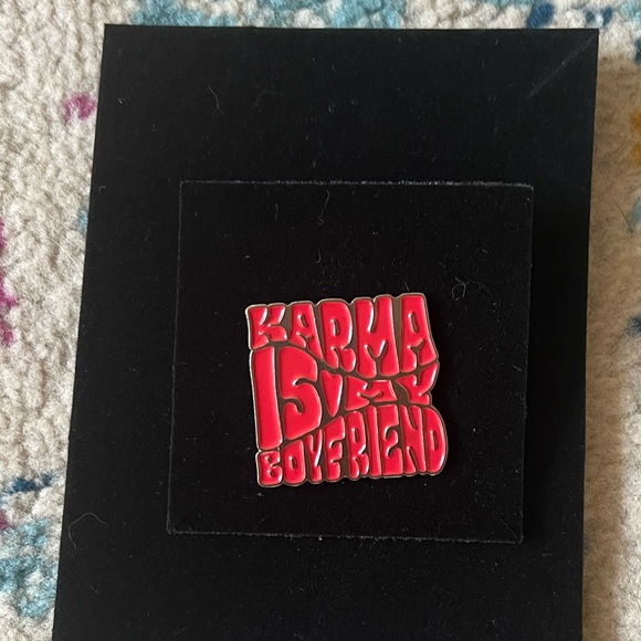 Karma is my Boyfriend Taylor Swift enamel pin - Picture 3 of 5